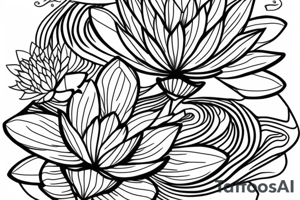 lotus flower tattoo idea
