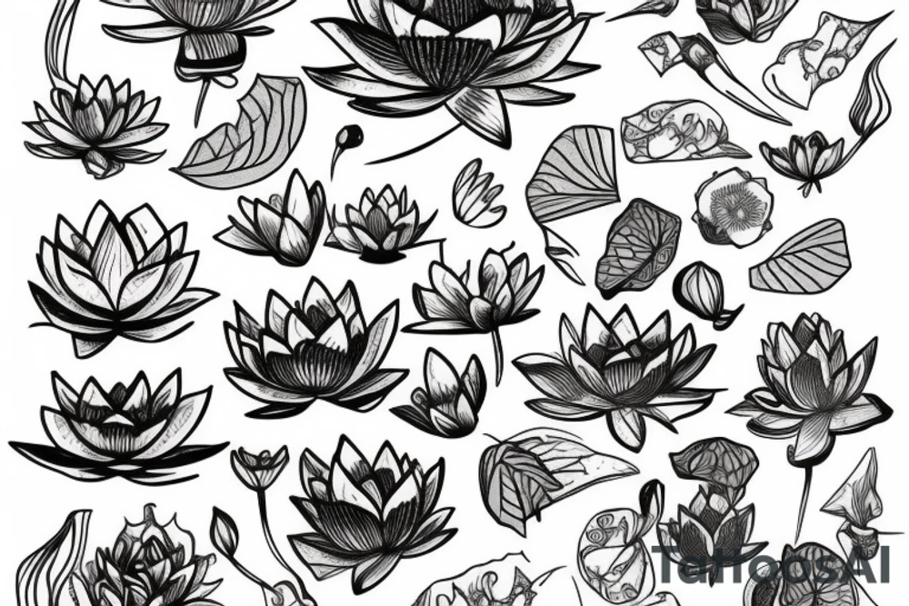 lotus flower tattoo idea