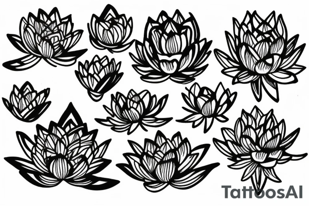 lotus flower tattoo idea