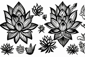 lotus flower tattoo idea