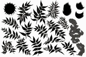 cypress branches tattoo idea
