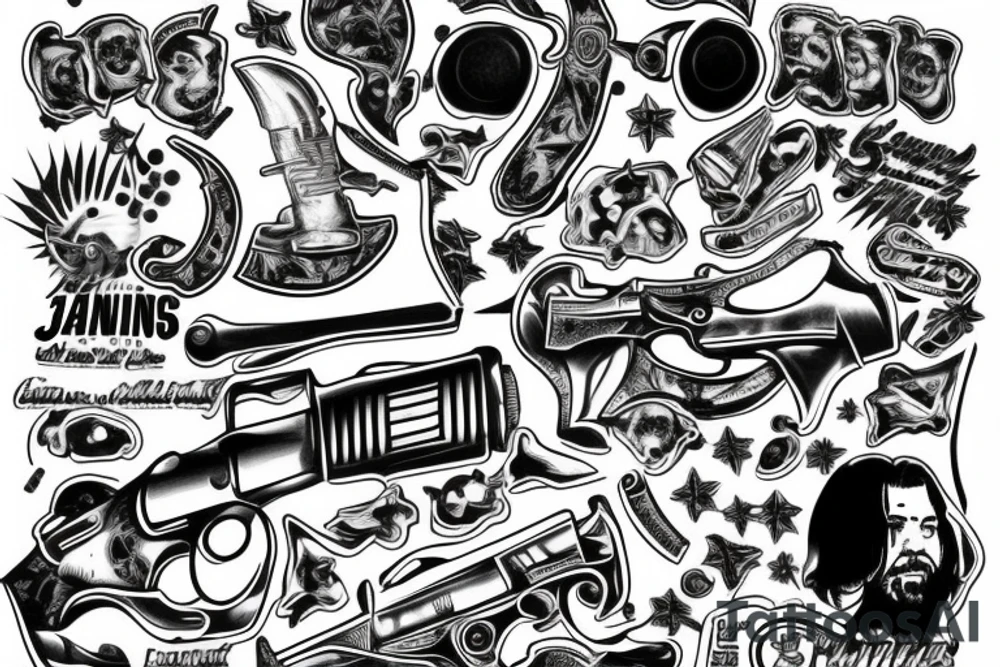 Shooter Jennings .357 magnum tattoo idea