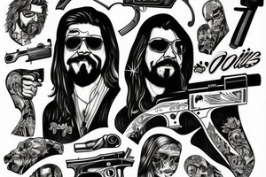 Shooter Jennings, 357 magnum tattoo idea