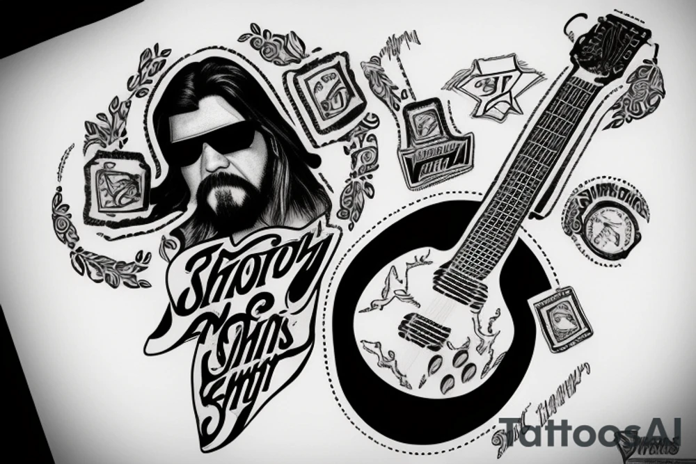 Shooter Jennings, 357 magnum tattoo idea