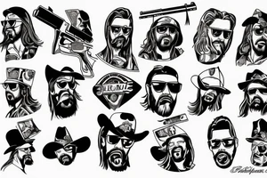 Shooter Jennings, 357 magnum tattoo idea