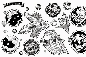 Astronaut tattoo idea