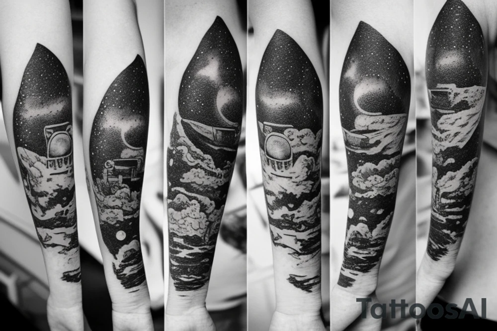 Astronaut tattoo idea