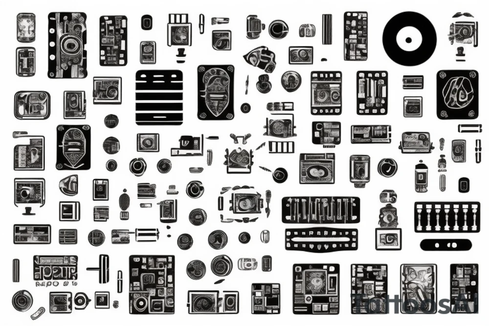 Motherboard circuit tattoo idea