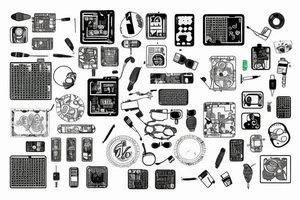 circuit board tattoo idea