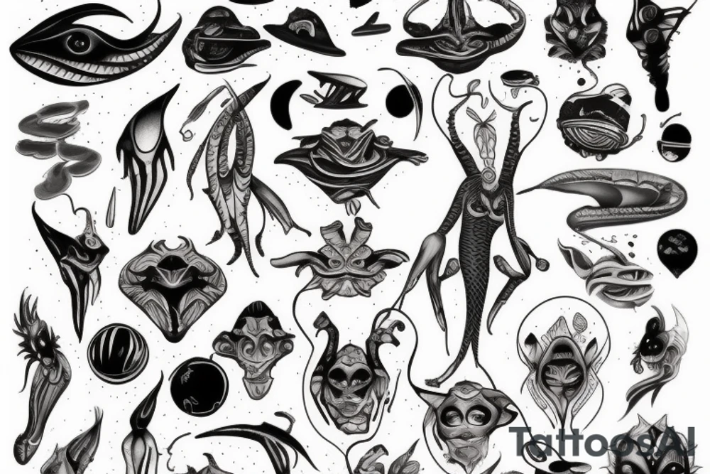 sexy alien tattoo idea