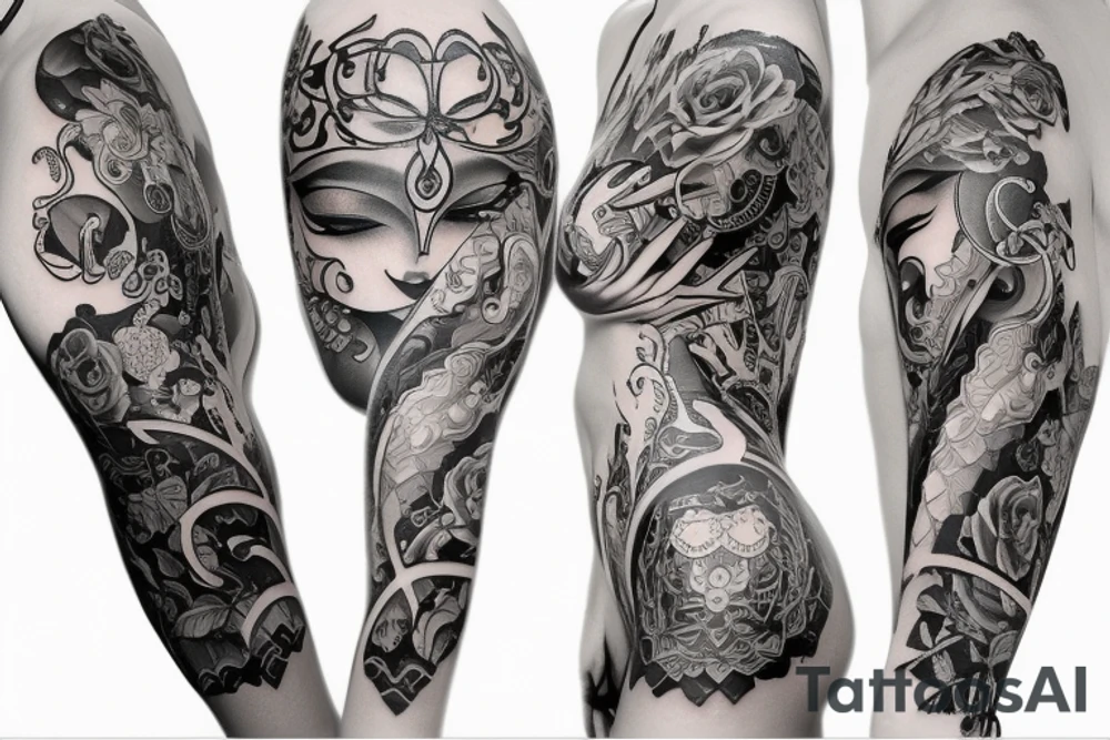 sexy goddess tattoo idea