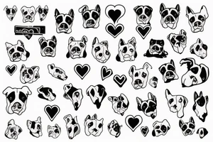 Frenchbull, heart tattoo idea