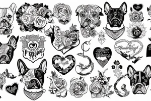 Frenchbull, heart tattoo idea