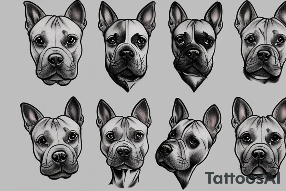 Frenchbull, heart tattoo idea