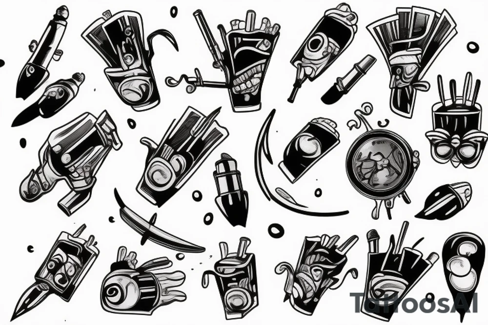 13 bullets tattoo idea