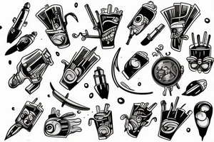 13 bullets tattoo idea