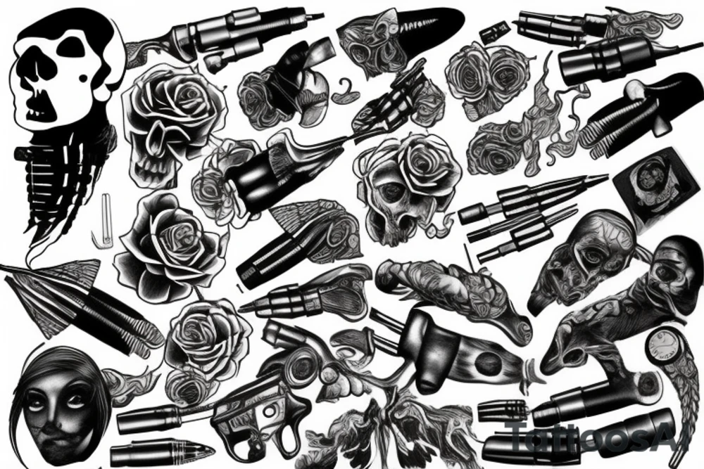 13 bullets tattoo idea