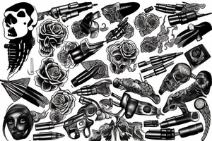 13 bullets tattoo idea