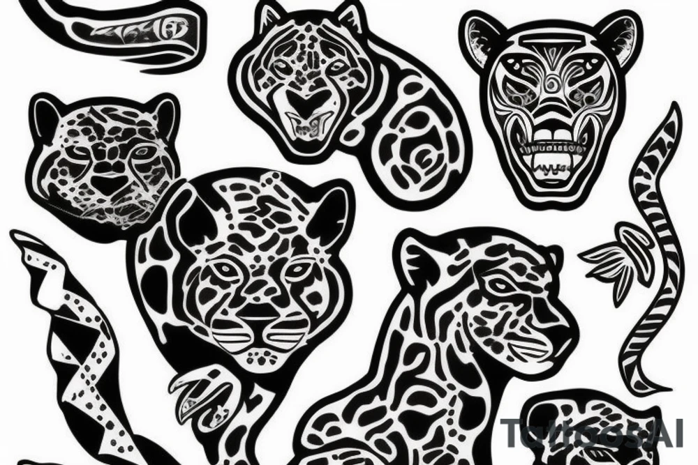 black jaguar tattoo idea
