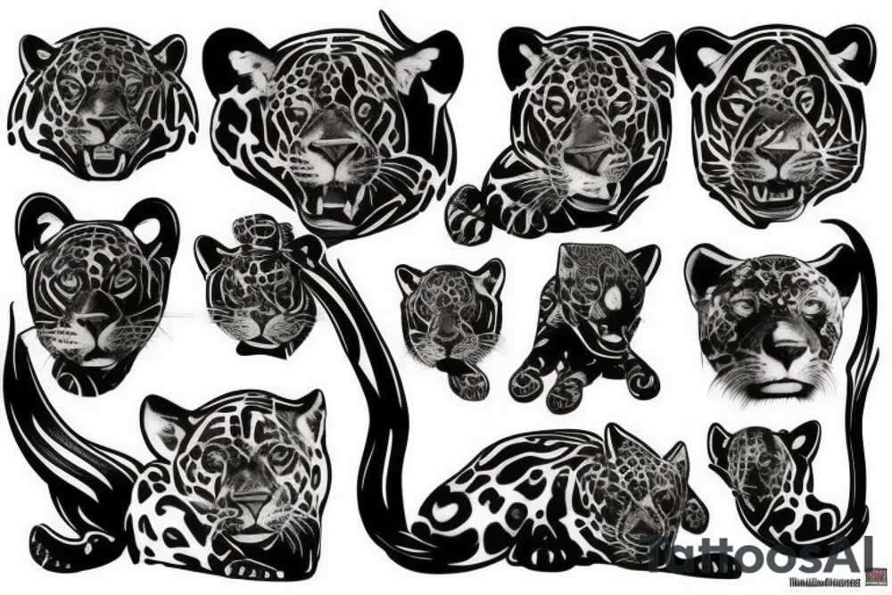 black jaguar tattoo idea