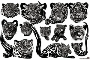 black jaguar tattoo idea
