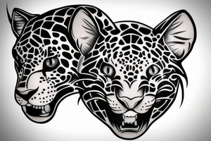 black jaguar tattoo idea