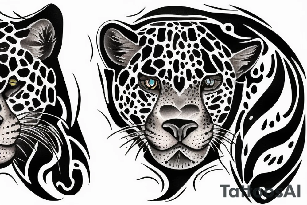 black jaguar tattoo idea