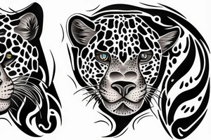 black jaguar tattoo idea
