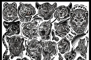 black jaguar tattoo idea