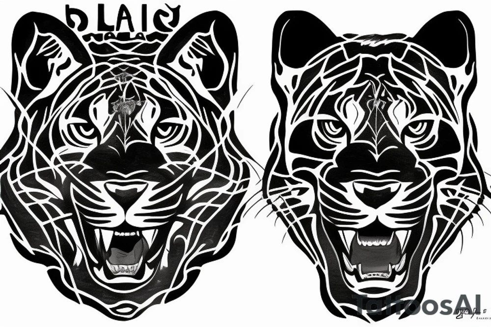 black jaguar, singular tattoo idea