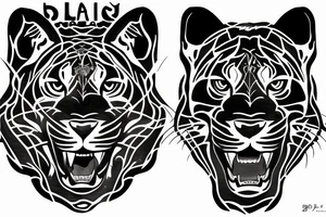 black jaguar, singular tattoo idea