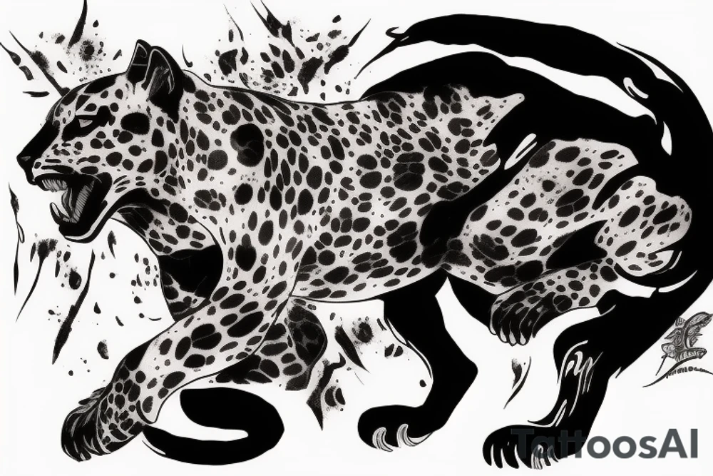 black jaguar, singular tattoo idea