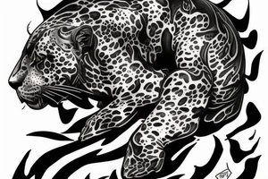 black jaguar, singular tattoo idea