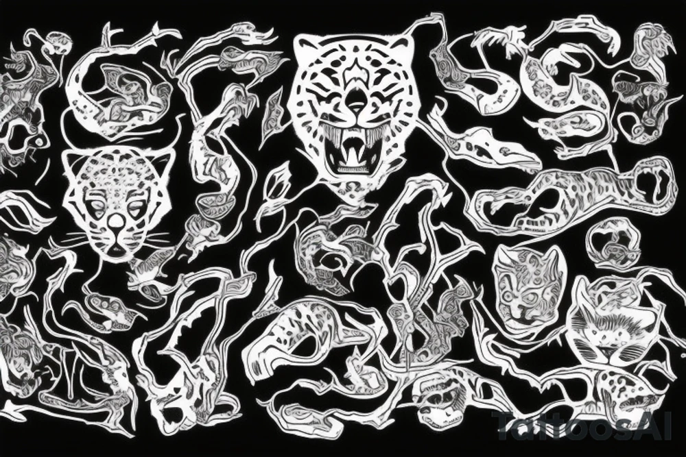 black jaguar, singular tattoo idea