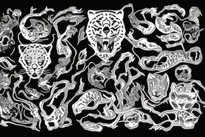 black jaguar, singular tattoo idea