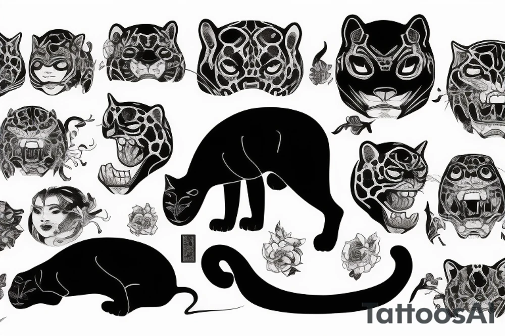 black jaguar, singular tattoo idea
