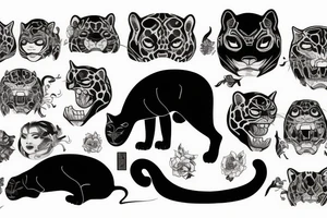 black jaguar, singular tattoo idea