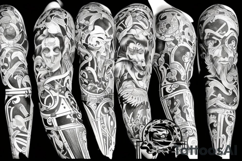 the characters euc9k written in latin tattoo idea