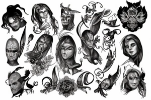 the characters euc9k written in latin tattoo idea