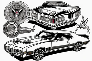1971 Pontiac lemans t-37 tattoo idea