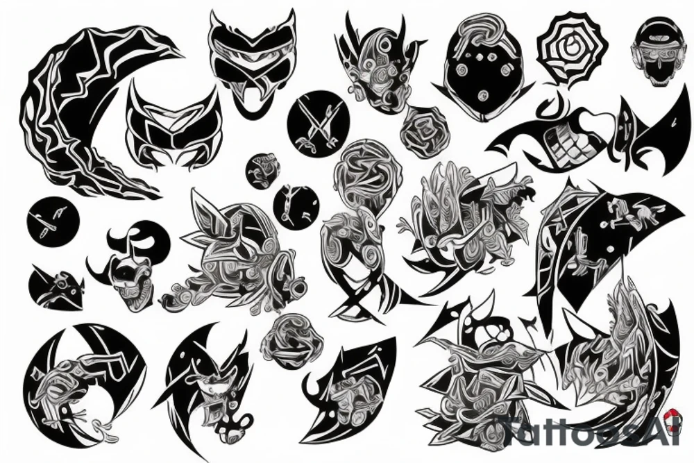 cyber sigilism tattoo idea