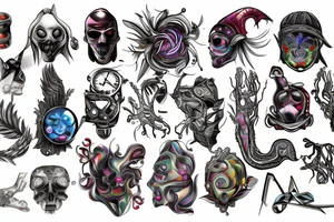 cyber sigilism tattoo idea