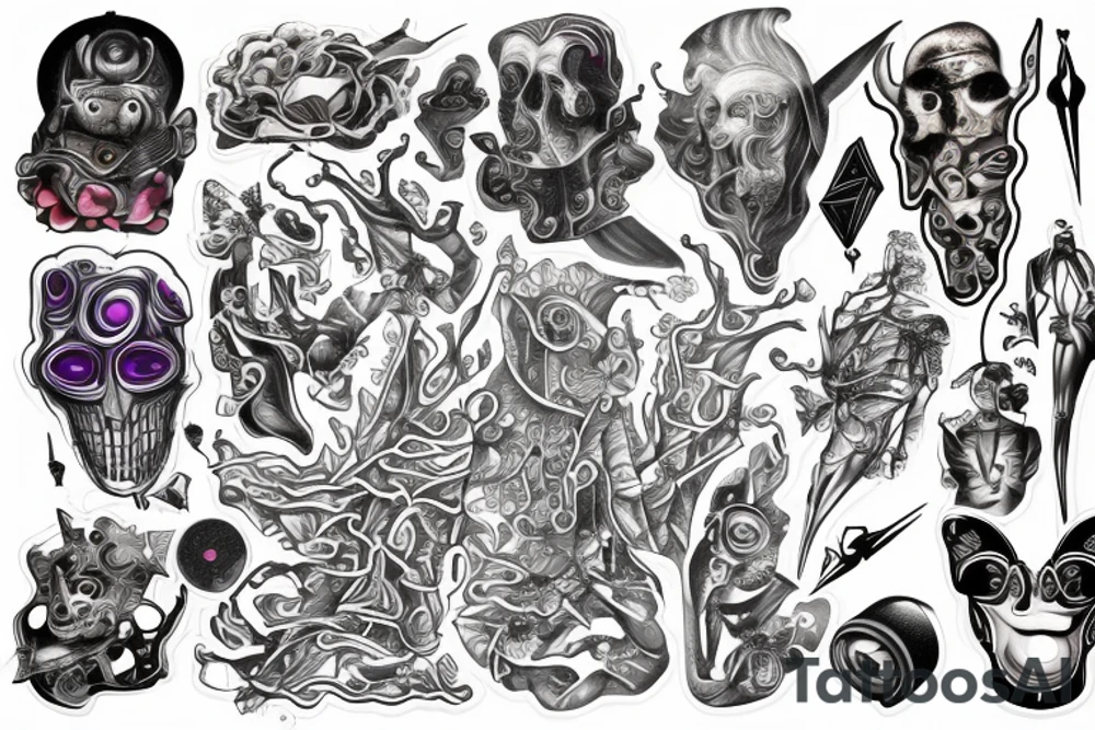 cyber sigilism tattoo idea