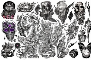 cyber sigilism tattoo idea