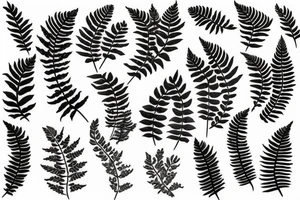 fern curving tattoo idea