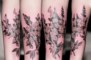 Baby’s breath flower tattoo idea