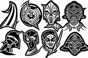 balance grey Jedi tattoo idea