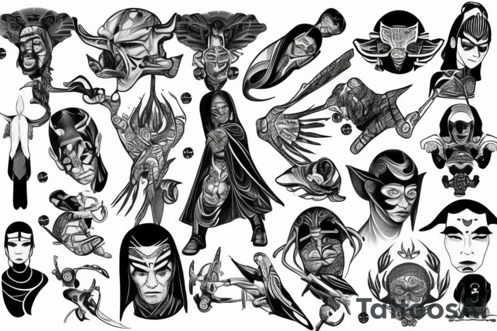 balance grey Jedi sins tattoo idea