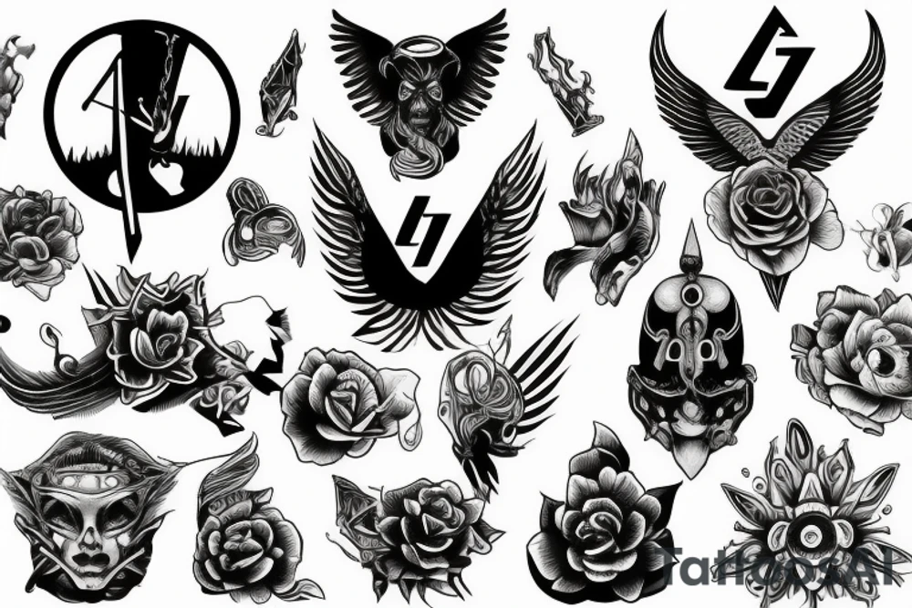 balance sins virtues tattoo idea
