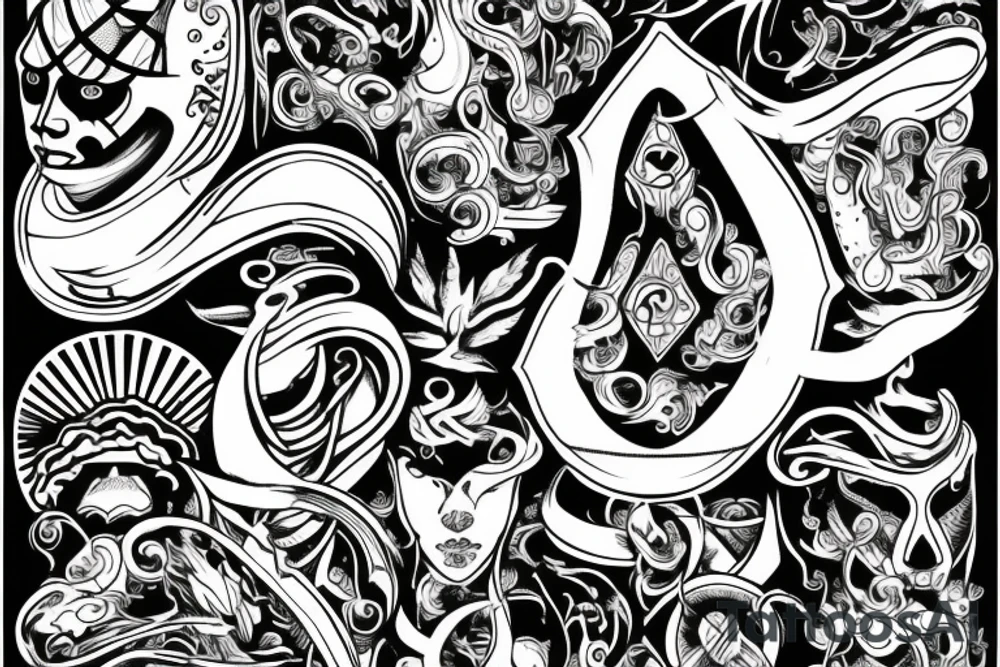 balance sins virtues tattoo idea